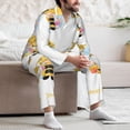 thumbnail image 7 of Sikiie Gnomes Honey Bee Mens Pajama Set, Soft Warm Long Sleeve Sleepwear, Cozy Button-Down Pjs for Men-Medium, 7 of 7