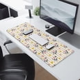 thumbnail image 2 of Long Mouse Pads for Desk,Beige Cow Flower Pattern Desk Mats on Top Of Desks, Desk Mouse Pad Extra Large with 3mm Non-Slip Base and Stitched Edge for Gaming,Office,Work,Home 31.5"x11.8", 2 of 6