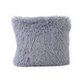 thumbnail image 2 of Throw Pillow Covers Luxury Soft Faux Rabbit Fur Warm Gifts Square Cushion Cases for Sofa Bedroom Living Room 16 x 16 Inch Gray, 2 of 2