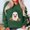 Army Green, variant on Halloween Sweatshirts For Women Ghost Oversized Crewneck Sweatshirt Cute Graphic Hoodies Pullover Army Green S