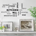 thumbnail image 1 of Decoración de cocina, 2 uds., letras en inglés, letras de pared, pegatinas de pared, calcomanías de pared adaptadas para la perfección, 1 of 11