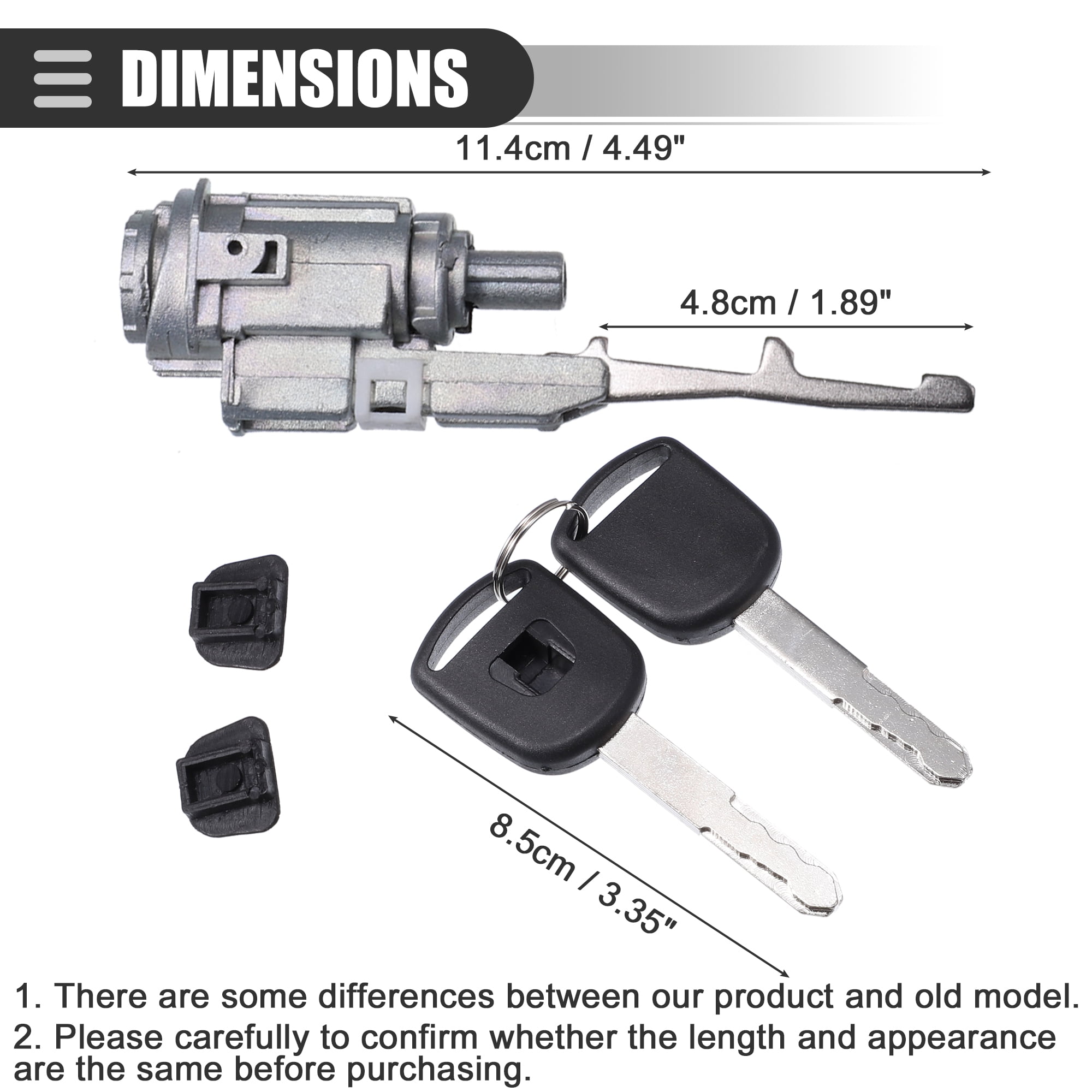 Unique Bargains Ignition Switch Lock Cylinder for Honda Accord 2003-2012 and More
