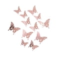 thumbnail image 2 of Cateissary 12 piezas 3D papel hueco pared pegatina decoración calcomanía Festival oro rosa Type3 NO3, 2 of 6