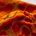 thumbnail image 3 of Funda de cojín Yangest, color naranja ondulado, 30 x 50 cm, terciopelo, 3 of 7