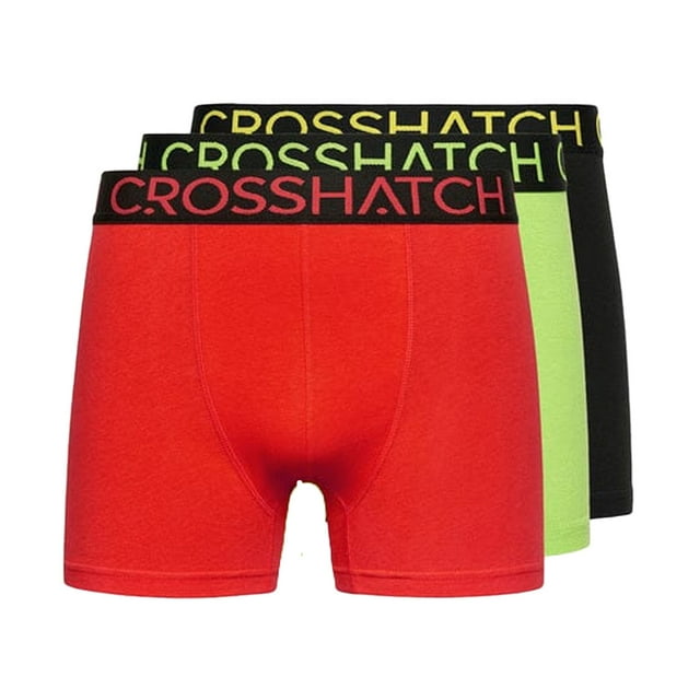 Crosshatch Caleçons Boxeurs Enlumineurs pour Hommes (Lot de 3)