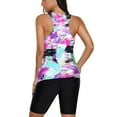 thumbnail image 4 of Women Tankini Swimsuit Tummy Control Top With Shorts Two Piece Bathing Suit, 4 of 6