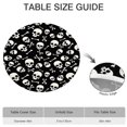 thumbnail image 6 of Halloween Skull Crossbones Pattern Round Fitted Tablecloth with Elastic Edge,Dining Table Cover Waterproof,Outdoor Round Tablecloth for Camping,Dining,Indoor and Outdoor, 6 of 7
