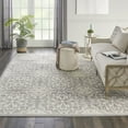 thumbnail image 5 of 8' X 10' Gray Floral Power Loom Area Rug, 5 of 9