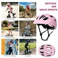 thumbnail image 3 of XJD Kids Bike Helmet Toddler Helmet Age 1-8 years old, Adjustable Skateboard Helmet for Boys Girls Lightweight Kids Helmet, Pink XS, 3 of 10