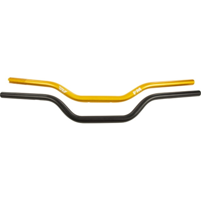 Forbidden Guidon Style Moto 1-1/8 Po avec Extrémités 1 Po, Noir - 4,5 Po