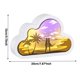 thumbnail image 3 of Lámpara De Talla De Papel Luz de corte de papel de nube de estilo chino 3D para regalo (playa de verano), 3 of 7