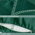 thumbnail image 3 of Zippered Satin Pillow Cases for Hair and Skin, Luxury Queen Hidden Zipper Pillowcases Set of 2, 20 x 30 Inches, Dark Green, 3 of 7
