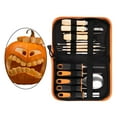 thumbnail image 3 of veasfak Complete Halloween Pumpkin Carving Set - Professional Grade Tools for Adults and 14pcs with bag, 3 of 9