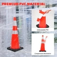 thumbnail image 3 of Chery Industrial 36in Traffic Cones, Safety Road Parking Cone with Black Weighted Base, 10 Pack, 3 of 7