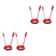 thumbnail image 1 of Ounissouiy Paquete de 2 bolsas de preparación de alimentos, soporte para estante, bolsas de sándwich reutilizables ajustables, soporte de manos Rojo 2piezas, 1 of 6