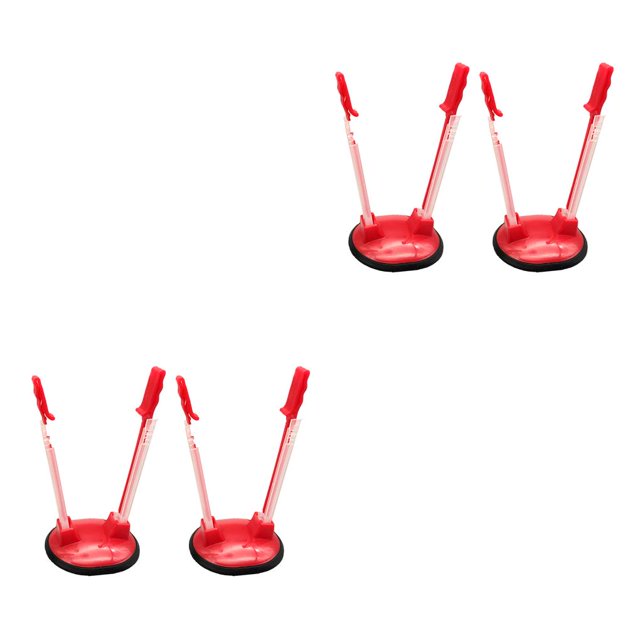 Ounissouiy Paquete de 2 bolsas de preparación de alimentos, soporte para estante, bolsas de sándwich reutilizables ajustables, soporte de manos Rojo 2piezas