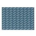 thumbnail image 1 of East Cutting Board, Ocean Waves Inspired Art in Japanese Style Illustration Oriental Curvy Cultural, Decorative Tempered Glass Cutting and Serving Board, Small Size, Blue White, by Ambesonne, 1 of 1