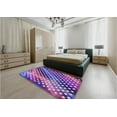 thumbnail image 5 of Ahgly Company Machine Washable Indoor Rectangle Transitional Bright Purple Area Rugs, 4' x 6', 5 of 7