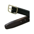 thumbnail image 3 of Size 38 Mens Leather Gold Buckle Center Bar Reversible Belt, Black to Brown, 3 of 4