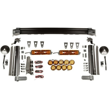 Rugged Ridge 11232.56 Light Bar Mounting Kit For Jeep Wrangler (JK) Fits select: 2008,2015-2017 JEEP WRANGLER UNLIMITED