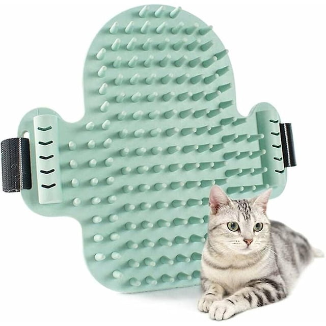 Cepillo de masaje de goma para gatos, cepillo para gatos montado en la pared, juguetes para gatos, cepillo de esquina para gatos y perros, autolimpieza,
