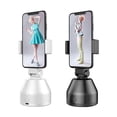 thumbnail image 2 of Smart 360° Rotation Selfie Stick with 1200mAh Rechargeable Battery - Auto Face Tracking, Horizontal/Vertical Shooting Modes, 3-Second Timed Capture, Universal 50-100mm Phone Clamp, White ABS, 2 of 6
