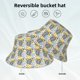 thumbnail image 2 of Fotbe Sea Turtle Sombrero Tipo Pescador con Estampado – Sombrero de Sol de Algodón de Moda para Playa, Golf, Pesca, 2 of 6