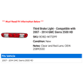thumbnail image 2 of Third Brake Light - Compatible with 2007 - 2014 GMC Sierra 2500 HD 2008 2009 2010 2011 2012 2013, 2 of 2