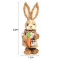 thumbnail image 3 of Adorno de conejo de paja, conejito de pie de 12 pulgadas con zanahoria para Pascua (estilo B) Ehuebsd  Libre de BPA, 3 of 8