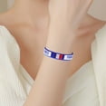 thumbnail image 3 of OUNONA Flexible Webbing Bracelet with Flag Design for Soccer Match Decoration, 3 of 8