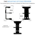 thumbnail image 5 of JEMACHE Under Desk Dual Decker Laptop Mount, Hard Aluminum Under Table Desk 2 Tier Holder for Laptop, Mac Mini, MacBook, Keyboard with Anti-Scratch Silicone (Black), 5 of 7