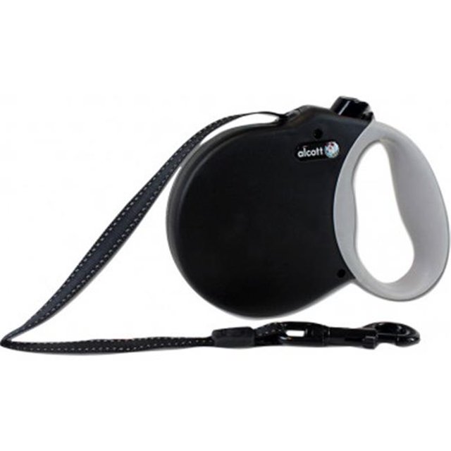 10 ft. Retractable Leash, Black - Extra Small