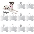 thumbnail image 3 of 10PCS 1.5in Bone Shaped Dog Tag Creative Cat Personalized Tag Cat Tag with Ring, 3 of 10