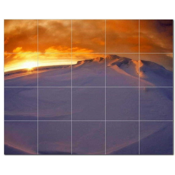 Sunset Ceramic Tile Mural Kitchen Backsplash Bathroom Shower, 401507-XL54