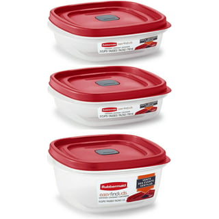 Rubbermaid® Flex and Seal Food Storage Container - Clear/Red, 1.1 gal -  Baker's