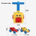 thumbnail image 2 of kjfeif Fun Packed Inflatable Balloon Powered Car Inertial Balloon Car Race Toy Pump Set Spaceship Creative Vehicle Toy with Balloon for Christmas Birthday Balloon Party, 2 of 8