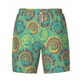 thumbnail image 4 of Lsque Mens Swim Trunks Colourful Tie Dye Pattern - Bathing Suit Compression Liner - Beach Swim Shorts Swimwear - (S-3XL) - Stretch Quick Dry -Medium, 4 of 9