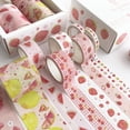 thumbnail image 3 of Washi Tape Set, 8 Rolls of 3 m Long, Cute Decorative Tape for Scrapbooking, Bullet Journals, Planners, Gift Wrapping, DIY Decor and Craft Supplies - Fruits, 3 of 5