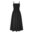 thumbnail image 6 of Sevevn Women's Solid Sleeveless Round Neck Sexy Elegant Club Party Tunic Mini Dresses Casual Vacation Dress Summer Clearance Black M, 6 of 8