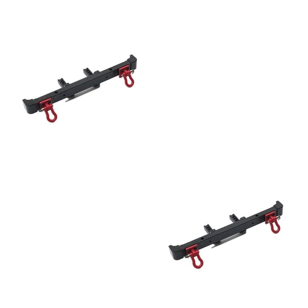 Scienceny Accesorios para automóviles Aleación de aluminio Estructura mejorada resistente Parachoques trasero controlado por radio Componentes Negro 2piezas