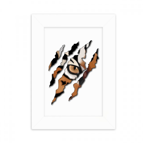 Tiger Eyes Tear Face Art Deco Fashion Desktop Photo Frame Picture Display Decoration Art Painting