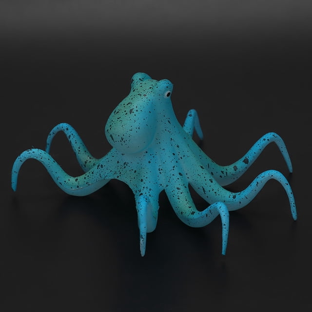 Silicone Bright Color Simulation Octopus, Fish Decoration, Easy To Install for Aquarium Fish Decoration