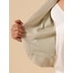 thumbnail image 5 of BLAZER DE TRABAJO CHIC PARA MUJERES INSPIRE, CON CUELLO SHAWL, SIN CUELLO, ABIERTO EN FRONTAL, CORTO, TAMAÑO XL, BEIGE, 5 of 6