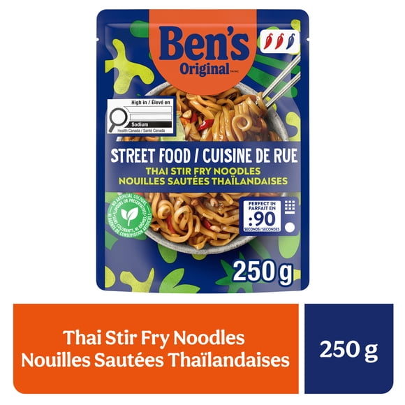 BEN'S ORIGINAL CUISINE DE RUE Nouilles Sautées Thaïlandaises, Entrée pour 1, 250 g