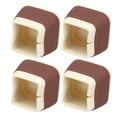 thumbnail image 3 of Furniture Foot Covers, Furniture Protector Square Non-Slip 1.3 × 1.5 × 1.5in 4Pcs Noise Reduction  For Table For Chair Orange,Coffee,Green, 3 of 8