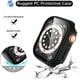 thumbnail image 5 of (2 Pack) Compatible with Apple Watch Case 45mm with Screen Protector, Full Coverage Bubble-Free Cover Defense Edge for iWatch Series 7, 45mm Black/Red, 5 of 5