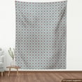 thumbnail image 3 of Azulejo Sofa Upholstery Fabric by the Yard, Portuguese Ceramic Tiles Art Motif with Geometric Effects, Decorative Fabric for DIY Home Accents, 10 Yards, Turquoise Dark Coral by Ambesonne, 3 of 4