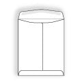 Poly Window Open End Catalog Envelopes White 9 x 12 28# Box of 500 Center Seam 