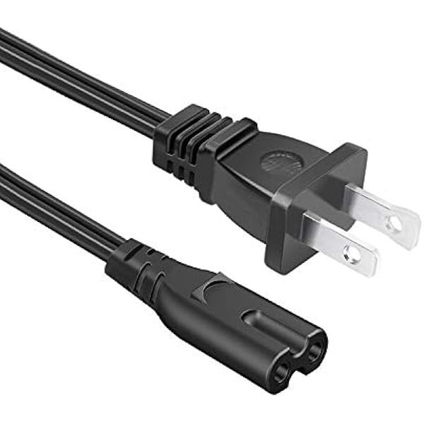 wonima11 Power Cord Replacement for Dewalt DCR010 Jobsite Speaker DCR028B Radio 8.2ft 2-Slot AC Power Cord Cable