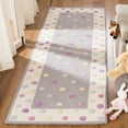 thumbnail image 2 of SAFAVIEH Kids Rainbow Polka Dots Runner Rug, Grey/Multi, 2'6" x 6', 2 of 8